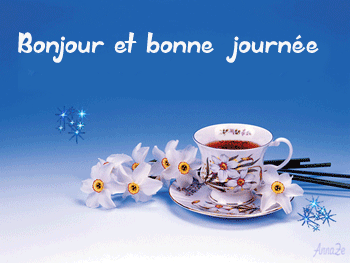 Gif animé bonjour et bonne journée solei